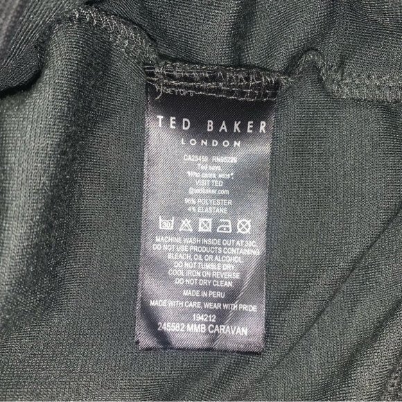 Ted Baker London Sweater Men's Size 2XL  Green Caravan Slim 1/4 Zip Long Sleeve‎ - Picture 8 of 12